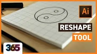 Reshape Tool | Illustrator CC Tutorial #336/365