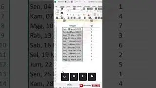 cara memberi warna otomatis pada hari tertentu #dataanalysis #shorts  #excelindonesia