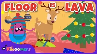 Christmas Floor Is Lava - The Kiboomers Preschool Songs - Brain Break Freeze Dance