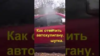 Вам нахамили на дороге  Ответ авто хулигану  Шутка.#shorts