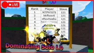 🔴Live Stream Dominating Solo Leaderboard | All Star Tower Defense