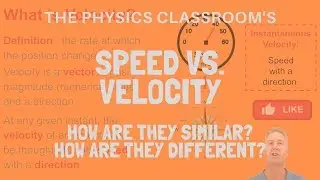 Speed vs. Velocity