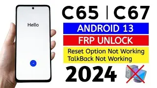 Realme C65 / C67 5G Gmail Frp Bypass Android 13 WITHOUT PC