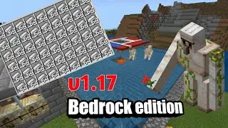 MINECRAFT bedrock v117 IRON FARM with auto AFK | @andromodhub6408 | Android