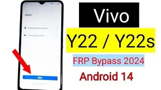 Vivo Y22 Frp Bypass || Vivo Y22 Frp Bypass android 14