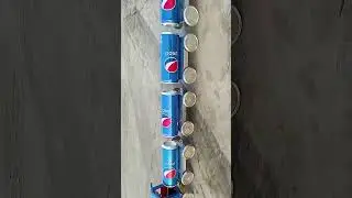 Make A Largest Train With Pepsi Cans