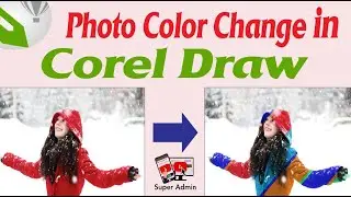 How to Change Image Color In Coreldraw | Coreldraw Mai photo Ka Color Change | Multicolor Effect