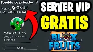 😎COMO CONSEGUIR SERVER VIP GRATIS de BLOX FRUITS 👀