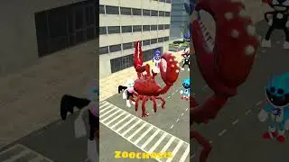 NEW SONIC TAPES & SHADOW TAPES vs NEW INFECTED CRAB ZOOCHOSIS MUTANT ANIMAL - BIG CITY in Gmod !