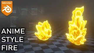 Anime Style Procedural Fire in Blender - TUTORIAL