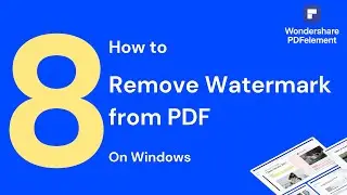 How to Remove Watermark from PDF on Windows | PDFelement 8