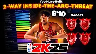 The Best 6'10 Popper Build on NBA 2K25 2-Way Inside The Arc Threat