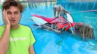 Recovering a Sunken Dirt Bike!!
