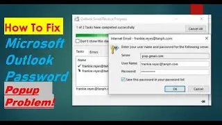 How To Fix Microsoft Outlook Password Popup Problem