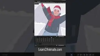 Snow Angels: Animating the Characters, Grease Pencil. Using Keyframes in 2D Animation! 