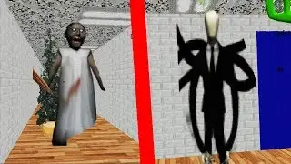 SLENDERMAN & GRANNY IN BALDI'S BASIC'S! (Mod)