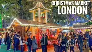 2024 London Christmas Market Tour | London Leicester Square Christmas Market | London Walk [4K HDR]