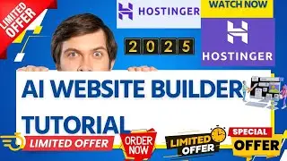 Hostinger AI Website Builder Tutorial 2025 Review