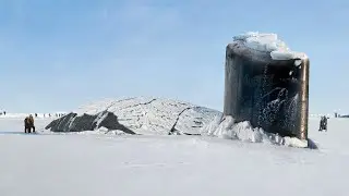 Genius Techniques US Nuclear Submarine Uses to Crash Through Thick Polar Ice