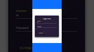 Animated Login Form using HTML & CSS #shorts