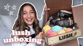 WHATS INSIDE A LUSH PR PACKAGE! ⚡️54 new bath bombs!