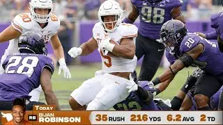 Bijan Robinson: ABSOLUTE MAN! (Texas vs. TCU, 2021 October 2)