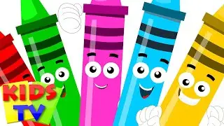 five little Crayons | color song | learn colors | nursery rhymes | Kids Tv Nursery Rhymes