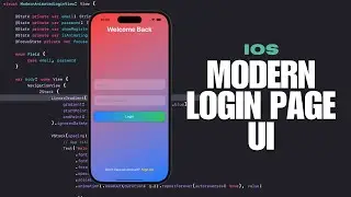 Coding IOS(IPhone) Animated Modern Login UI Design