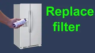 Refrigerator water filter replacement.