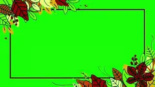 Flower Frame Green Screen Animation Effects HD | Free chroma key Frame animation effects