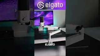 CLEANEST mic arm out there 🤍| Elgato Wave Mic Arm LP : White