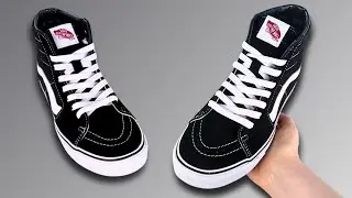 HOW TO LACE HIGH TOP VANS (STANDARD WAY) Sk8 Hi Lacing