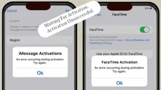 Fixed,FaceTime ACTIVATION,iMessage Activation error.