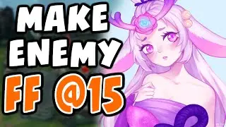 Make the ENEMY FF at 15 MIN with LILLIA MID | 10.16 | Challenger Lillia - League of Legends