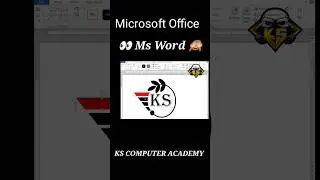 🏜️ KS logo design in ms word 🔥Ms word #viralvideo #shortvideoy