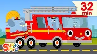 Here Comes The Fire Truck | + More Kids Songs | Super Simple Songs