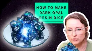 How to make DARK OPAL resin dice