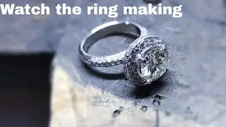 Manufacture of white Gold engagement Ring with 2ct Diamond | Handmade Gold Ring