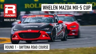 Mazda MX-5 Cup 2025 | Round 1 - Daytona Road Course | Race Highlights