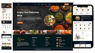 🔥Complete a Responsiv Food Website Using HTML, CSS, and Bootstrap!