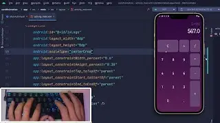 ASMR Programming -  Calculator with kotlin - No Talking