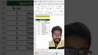 Spell Check in Excel‼️ 