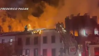 Raging fire sweeps across multiple Brooklyn buildings; 9 injured: FDNY