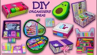 6DIY Amazing cardboard crafts // Organizer and pencil case for stationery