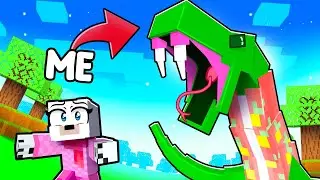 Becoming the BIGGEST SNAKE in Minecraft!