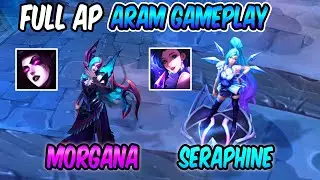 FULL AP DIAMOND SERAPHINE & MORGANA ARAM GAMEPLAY | BEST BUILD & RUNES | League of Legends