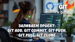 #3 GIT: Основные команды GIT: git add, git commit, git push, git pull, git clone | Как залить проект