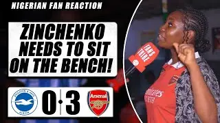 BRIGHTON 0-3 ARSENAL  ( Amara - NIGERIAN FAN REACTION)- Premier League 2023-24 HIGHLIGHT