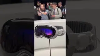 Checking out Apple’s Vision Pro headset at WWDC23