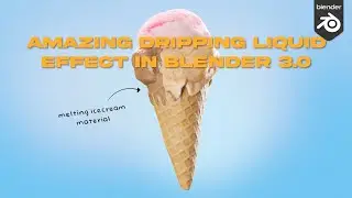 Amazing Dripping Liquid VFX in Blender 3.0